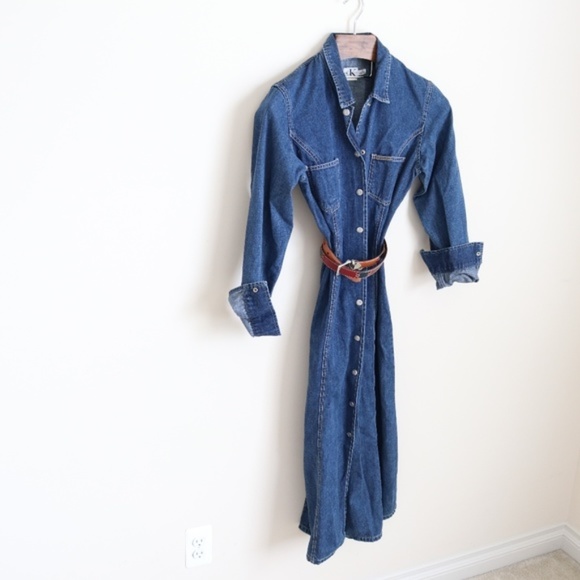 calvin klein denim dresses